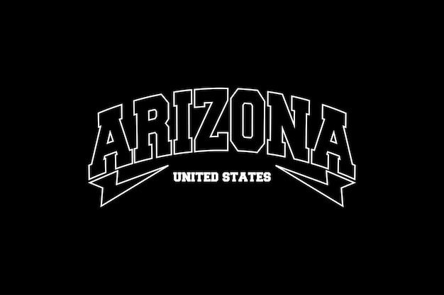 Creative streetwear arizona concept vector graphic design