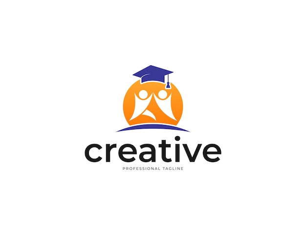 Creative study and school education logo design