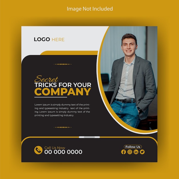 Creative and Stylish corporate business social media post design