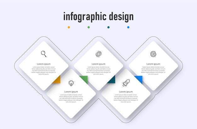 Creative template timeline infographic design element