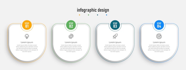 Creative template timeline infographic design element