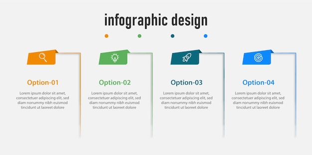 Creative template timeline infographic design element