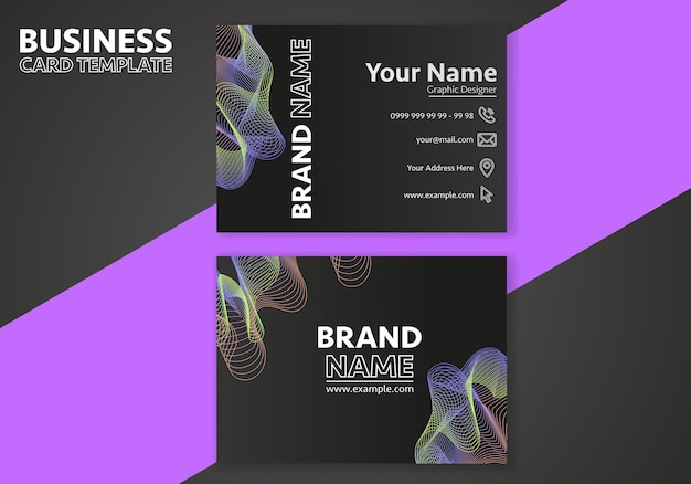 Vector creative templates business card. professional and elegant abstract card templates