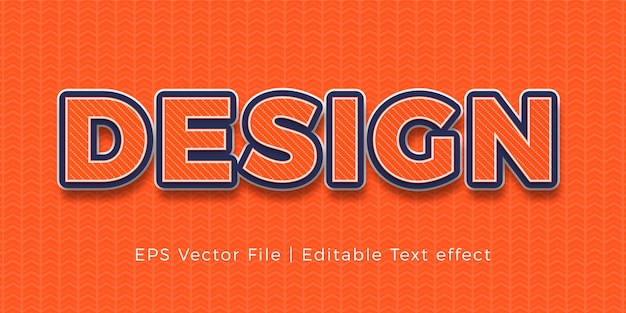 creative text effect design with pattern background