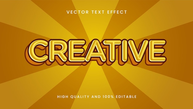 Creative text effect