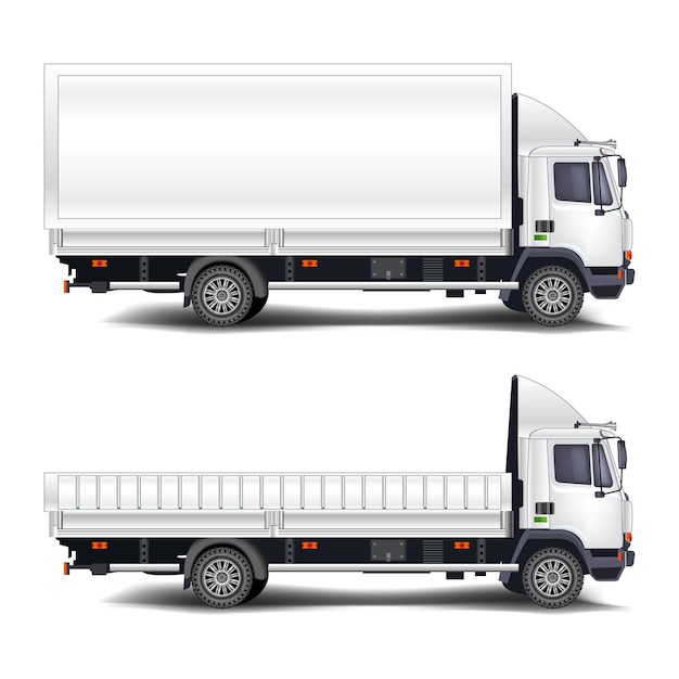 Creative Transport Vehical Truck Vector Illustration Design