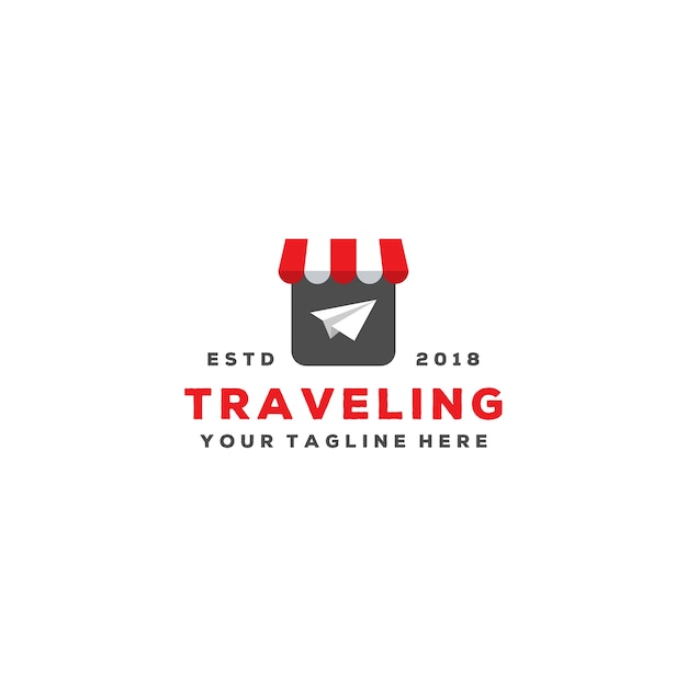 Creative traveling agent logo design