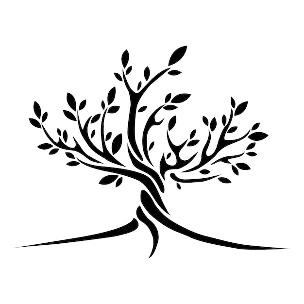 Creative tree logo design vector illustration