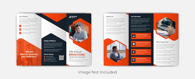 Creative trifold brochure design