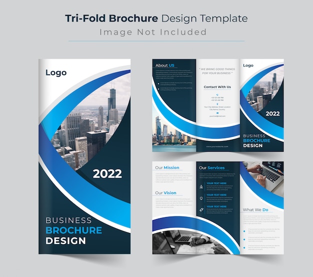 Creative trifold brochure template