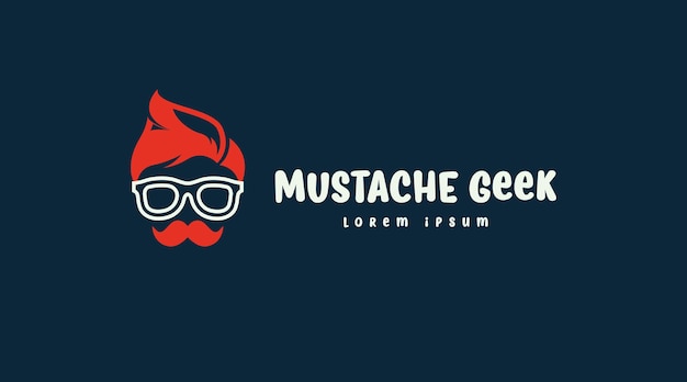 Creative and Unique Geek Logo Concept. Geek People Logo Template