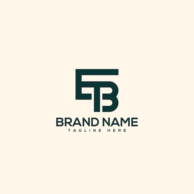 Creative unique monogram letter EB BE logo design template Initials Business logo