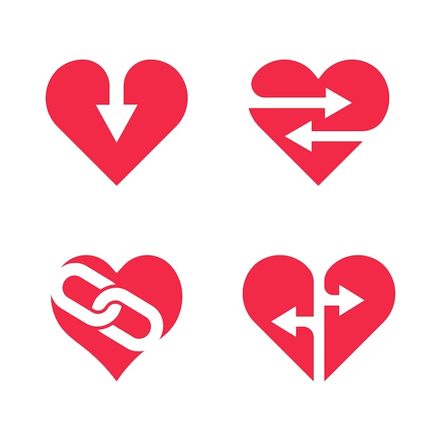 Creative Unique Vector Connect Sine  And Symbol Love Desing