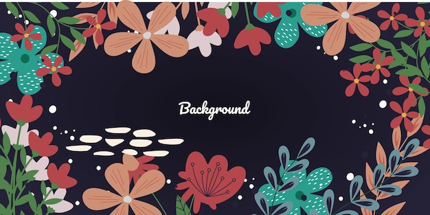 Creative universal artistic floral background. Hand Drawn doodle textures. Trendy Graphic Design