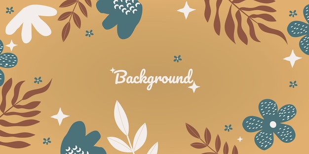 Creative universal artistic floral background. Hand Drawn doodle textures. Trendy Graphic Design