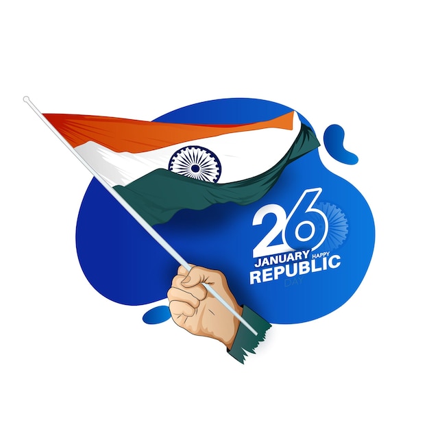 Creative vector Banner Design Illustration Of Republic Day India 26 January