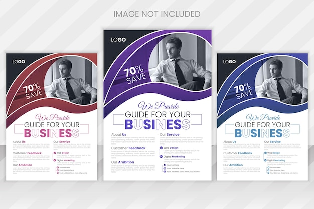 Creative vector corporate business multipurpose flyer layout design template or brochure cover