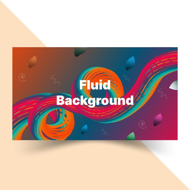 Creative Vector Fluid Background Design Template