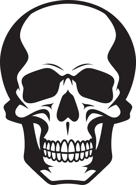 Vector creative vector illustration of a skull icon with modern graphic features and detailed patterns