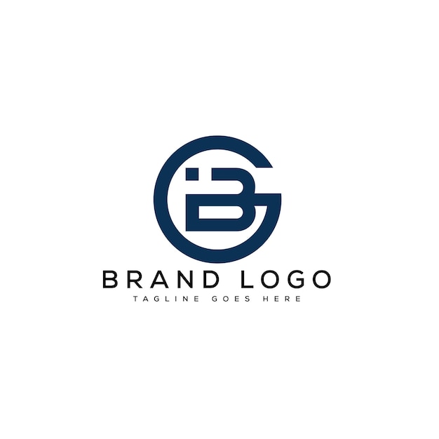 Creative vector logos with the letter BG