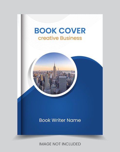 Creative vector modern book cover design and company brochure or flyer layout template annual report