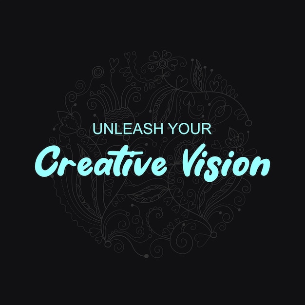 Vector creative vision typography slogan for t shirt printing tee graphic design