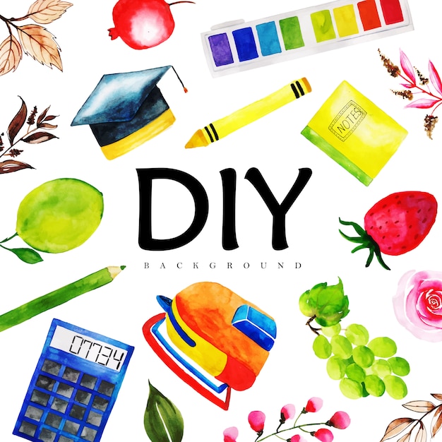 Creative Watercolor DIY Background