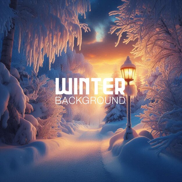 Vector creative winter background