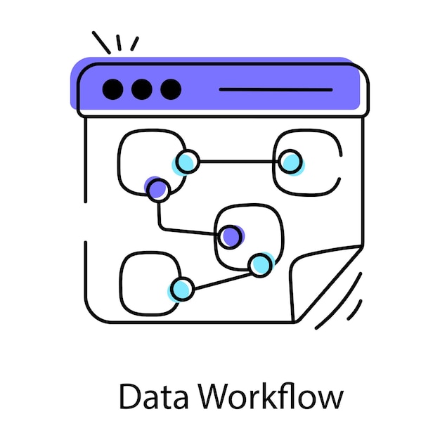 Creative Workflow Doodle Icon