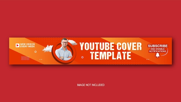 creative youtube banner template