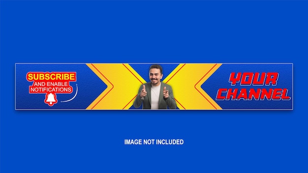 Creative youtube banner template