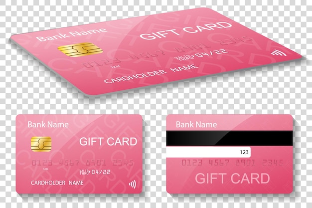 Credit card isolated design