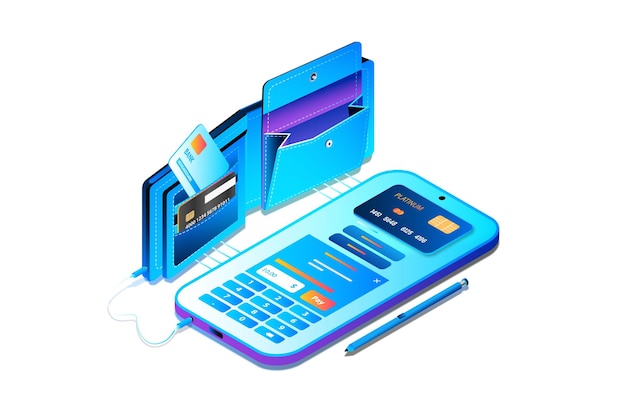 Credit Card Isometric