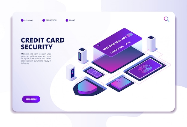 Credit card security website template