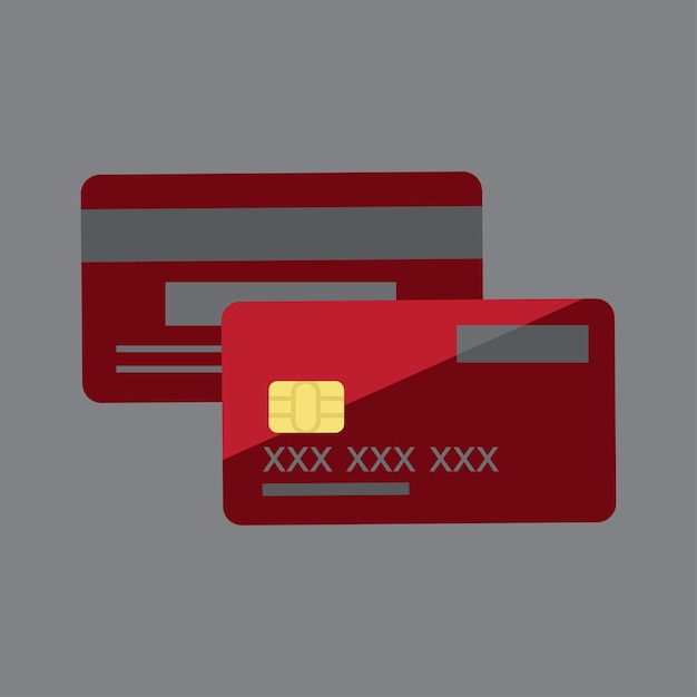 Credit card and teller card and debit card icon vector illustration