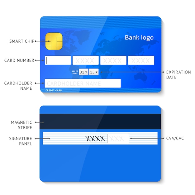  credit cards form for payment page template