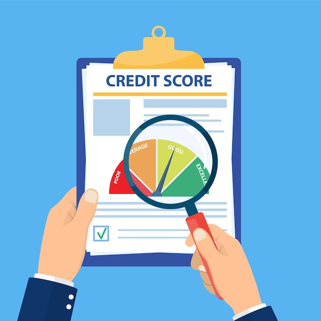 Credit score rating report analysis check,