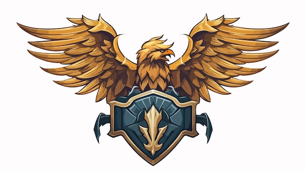 a crest for a shield with a crest that says wings