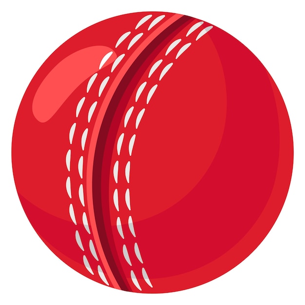 Cricket ball icon Leather sport equipment sign