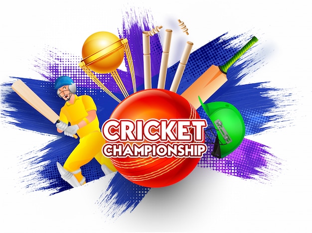 Cricket Championship Concept.