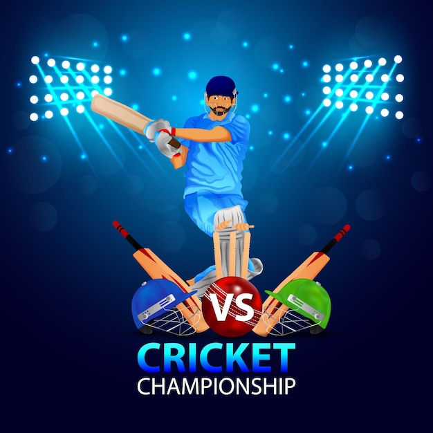 Cricket championship  tournament match background