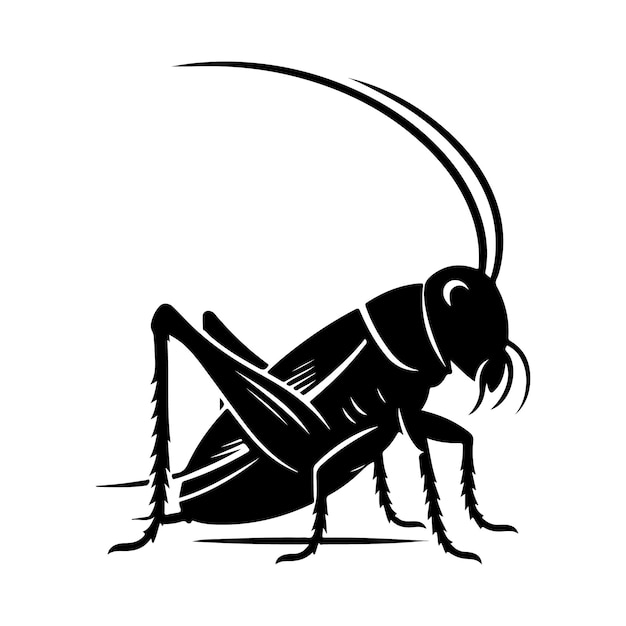 Cricket silhouette vector illustration