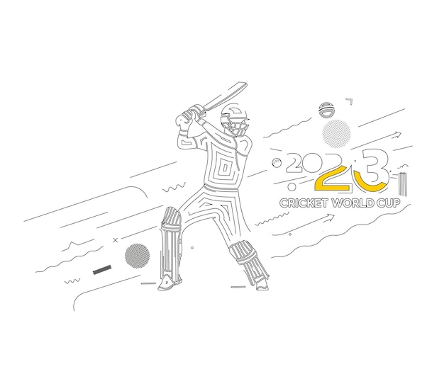 Cricket World Cup Cricket Championship Line art Background