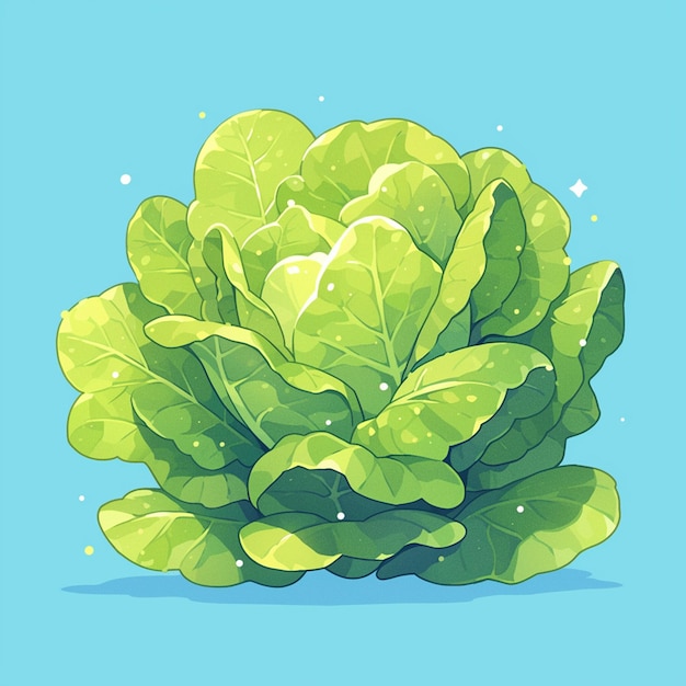 Crisp Romaine Lettuce with Lush Leaves