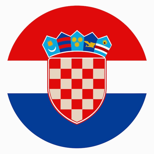 Croatia flag illustration on white background