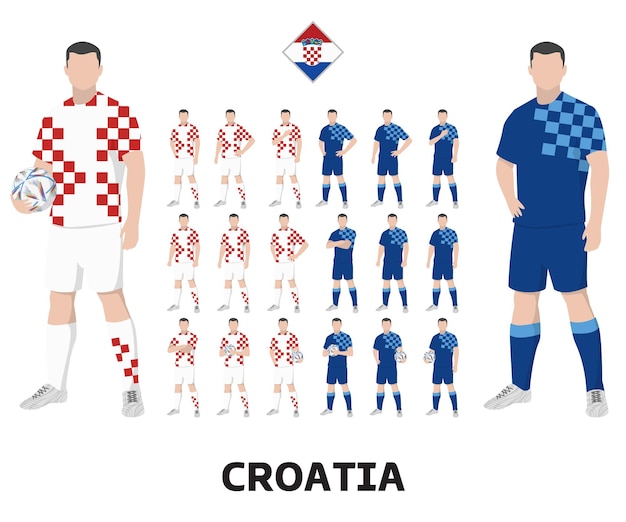 Croatia Football Team Kit, Home kit and Away Kit