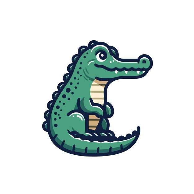 Vector crocodile ai generated image