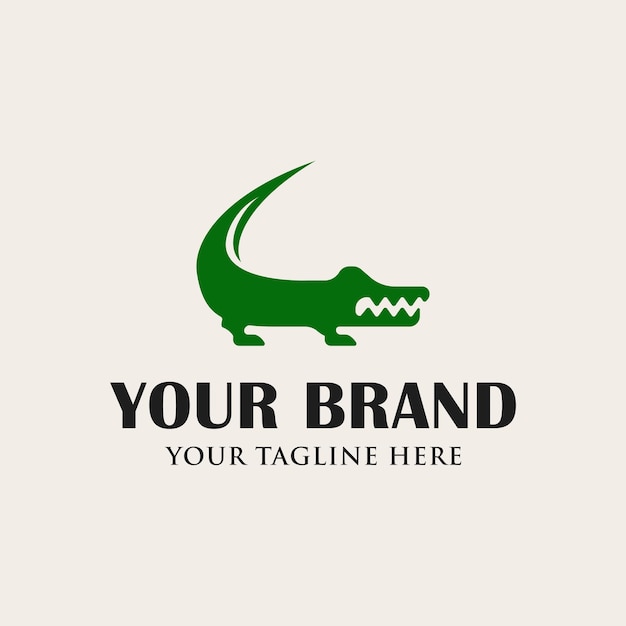 Vector crocodile logo vector