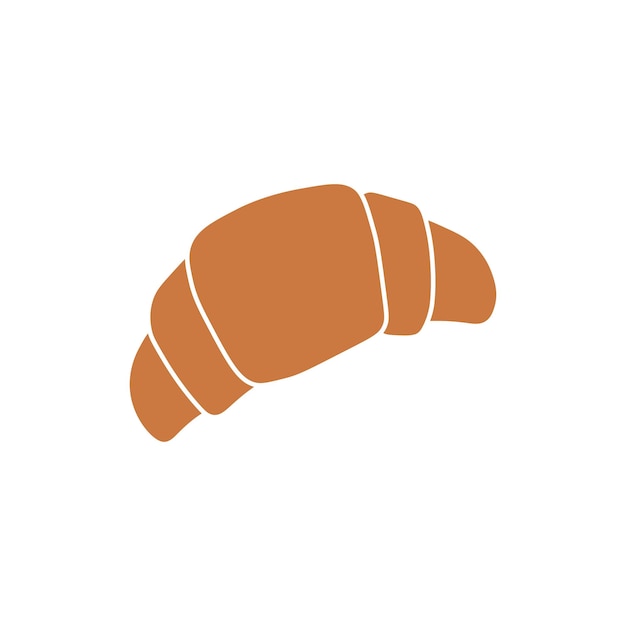 Croissant bun illustration vector