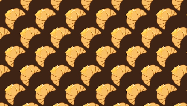 croissant pattern vector